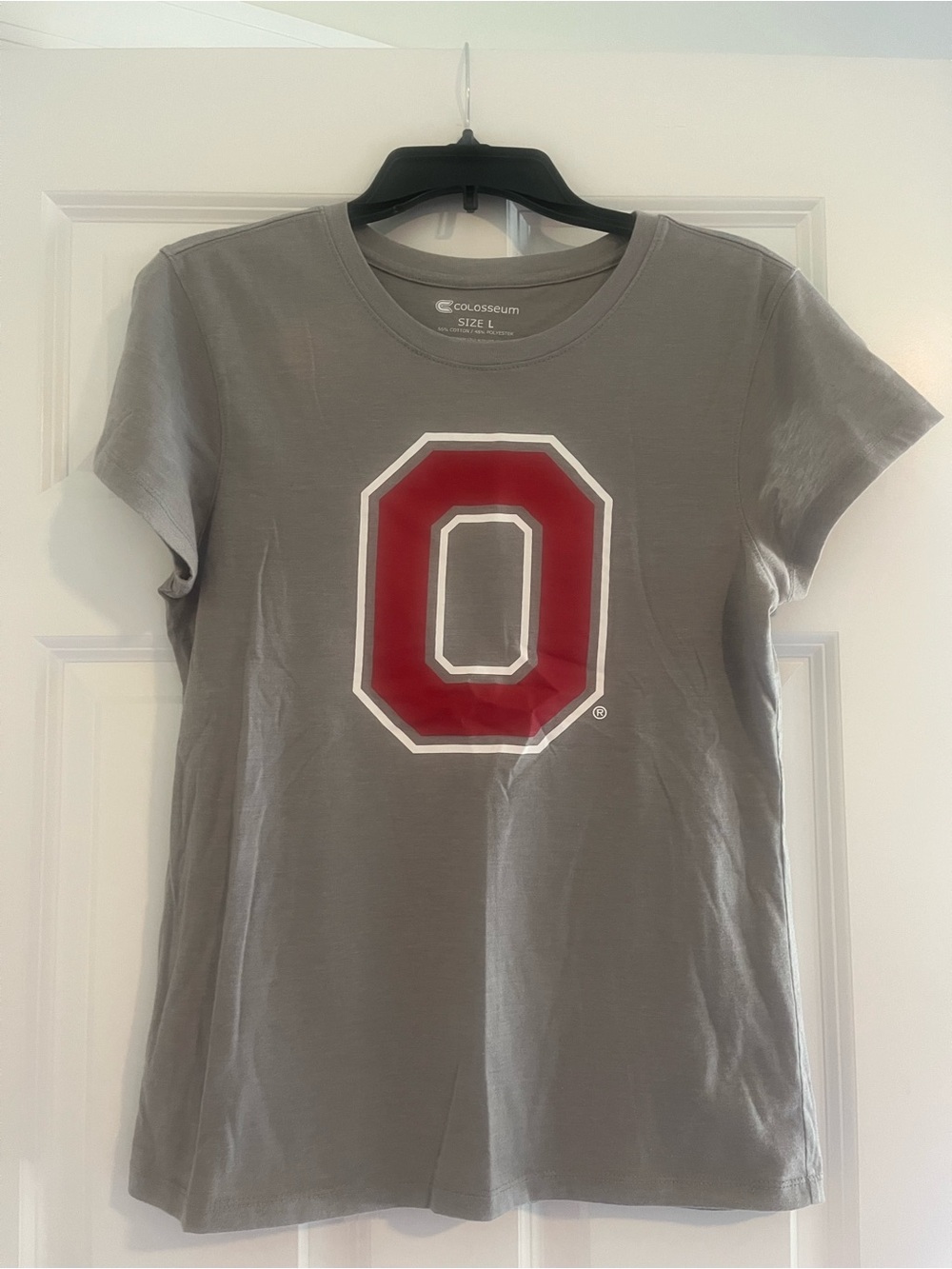 Colosseum Women's Gray Tee with Red 'O' Logo